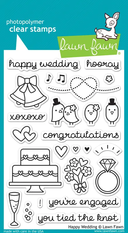 Lawn Fawn - Happy Wedding