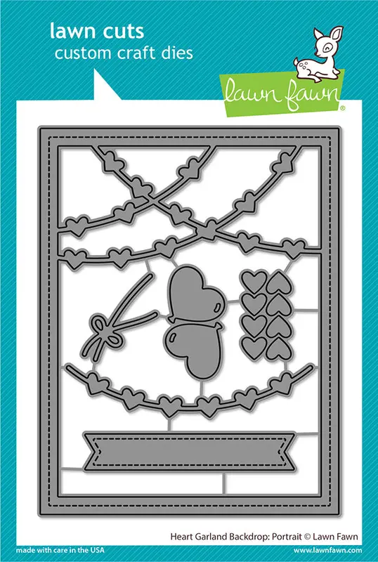 Lawn Fawn - Heart Garland Backdrop
