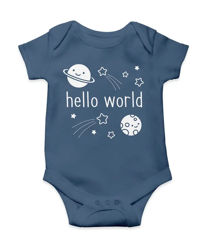 Lawn Fawn - Hello World Onesie (12 - 18 Months)