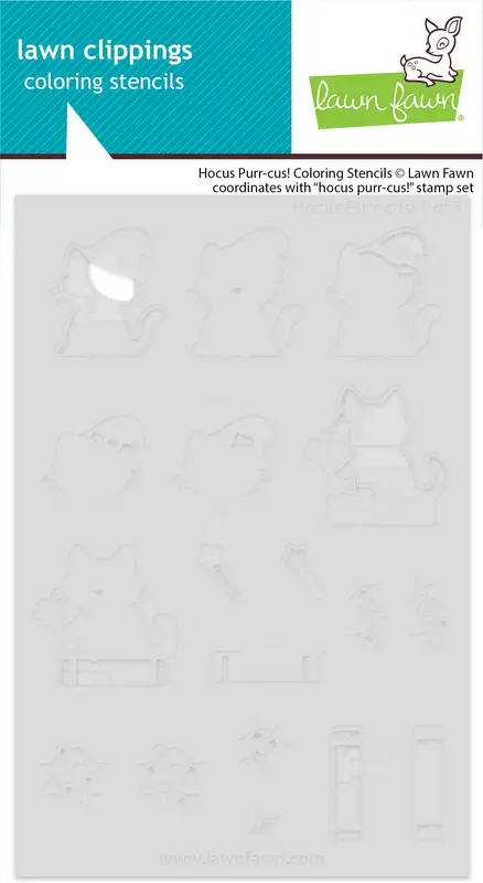Lawn Fawn - Hocus Purr-Cus! Coloring Stencils