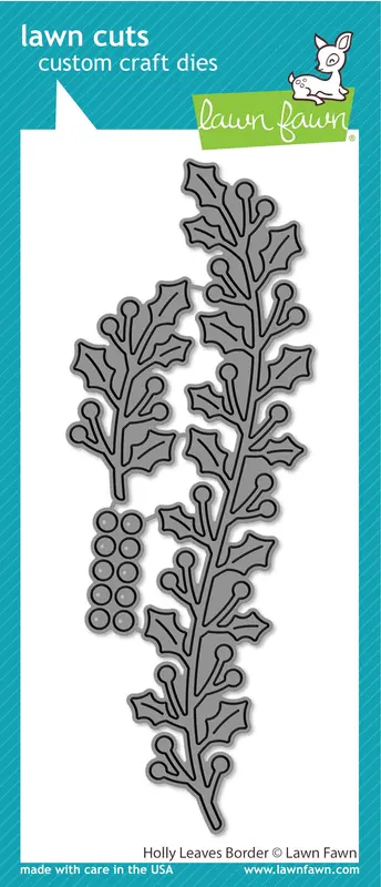 Lawn Fawn - Holly Leaves Border