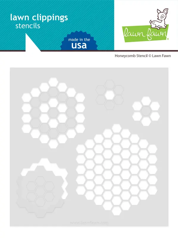 Lawn Fawn - Honeycomb Stencil