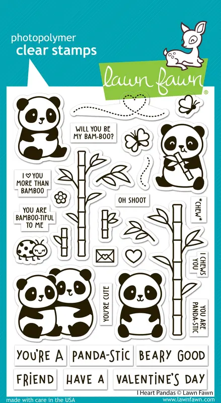 Lawn Fawn - I Heart Pandas