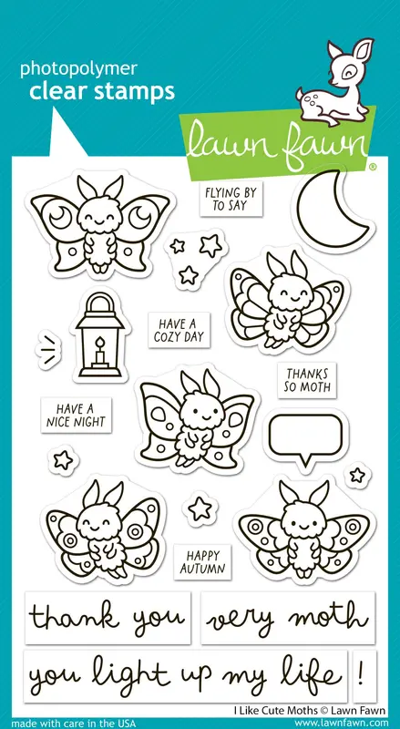 Lawn Fawn - I Like Cute Moths