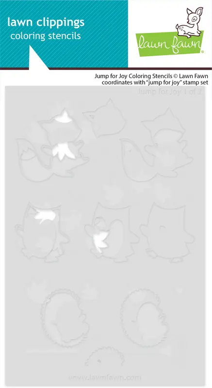 Lawn Fawn - Jump For Joy Coloring Stencils