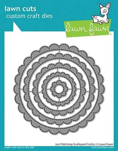 Lawn Fawn - Just Stitching Scalloped Circles