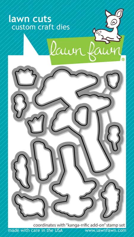 Lawn Fawn - Kanga-Rrific Add-On Lawn Cuts