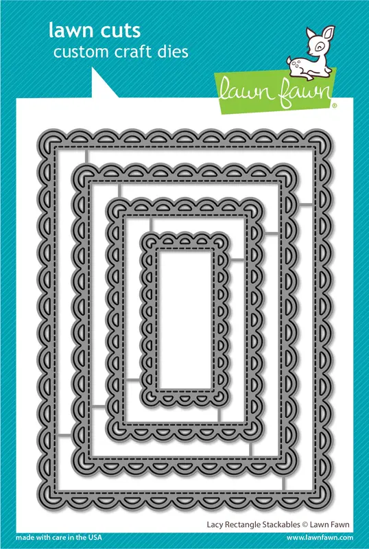 Lawn Fawn - Lacy Rectangle Stackables