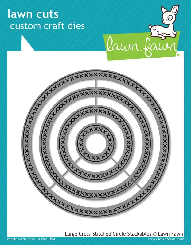 Lawn Fawn - Large Cross-Stitched Circle Stackables