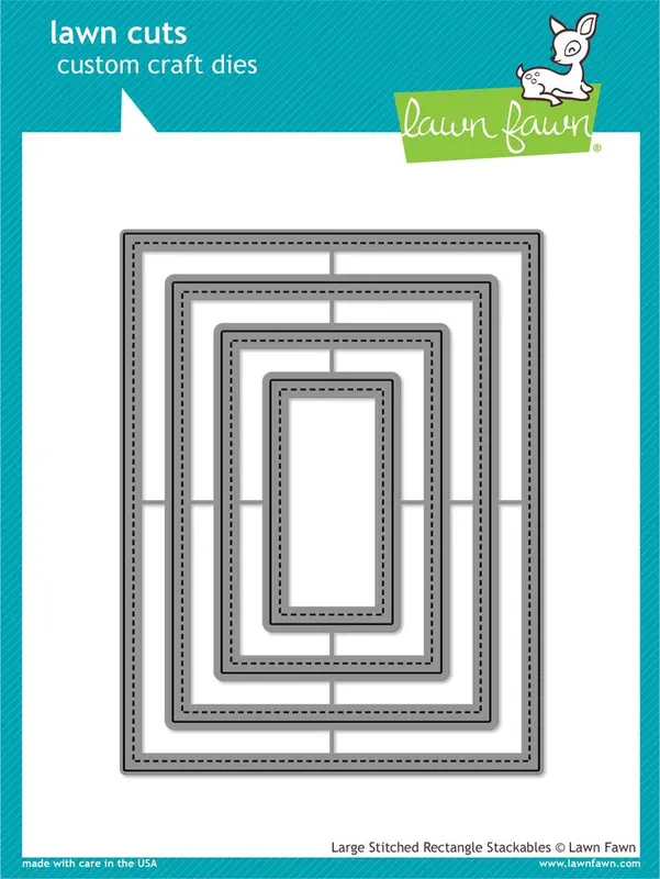 Lawn Fawn - Large Stitched Rectangle Stackables