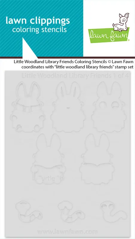 Lawn Fawn - Little Woodland Library Friends Coloring Stencils