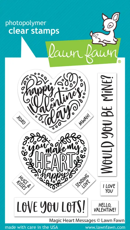 Lawn Fawn - Magic Heart Messages