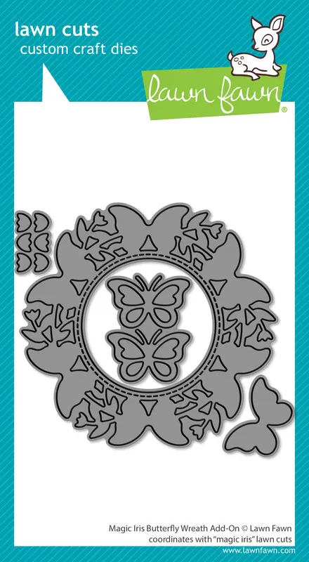 Lawn Fawn - Magic Iris Butterfly Wreath Add-On