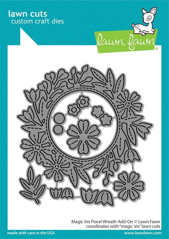 Lawn Fawn - Magic Iris Floral Wreath Add-On