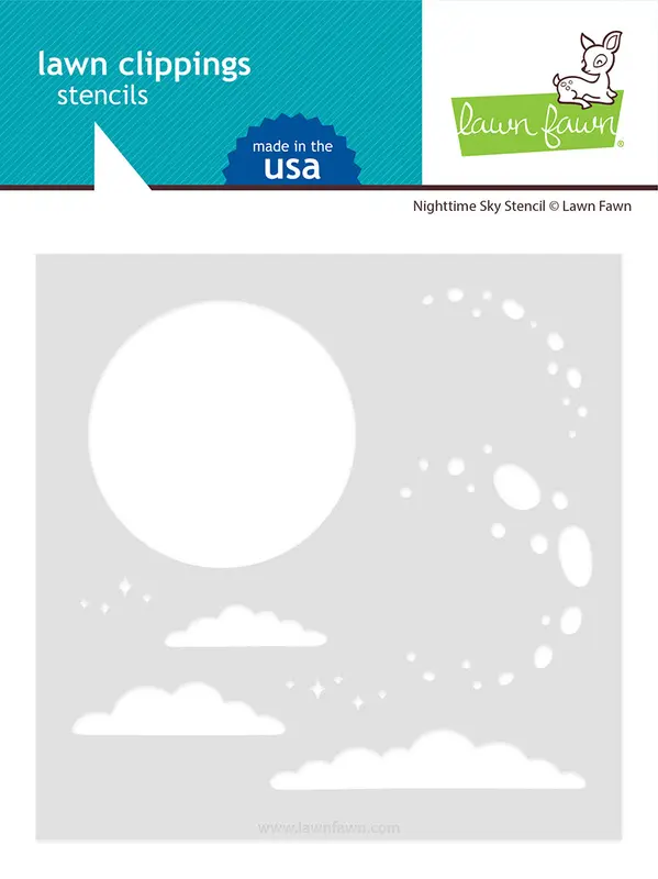 Lawn Fawn - Nighttime Sky Stencil