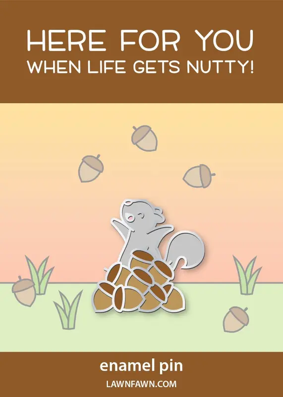 Lawn Fawn - Nuts About You Enamel Pin
