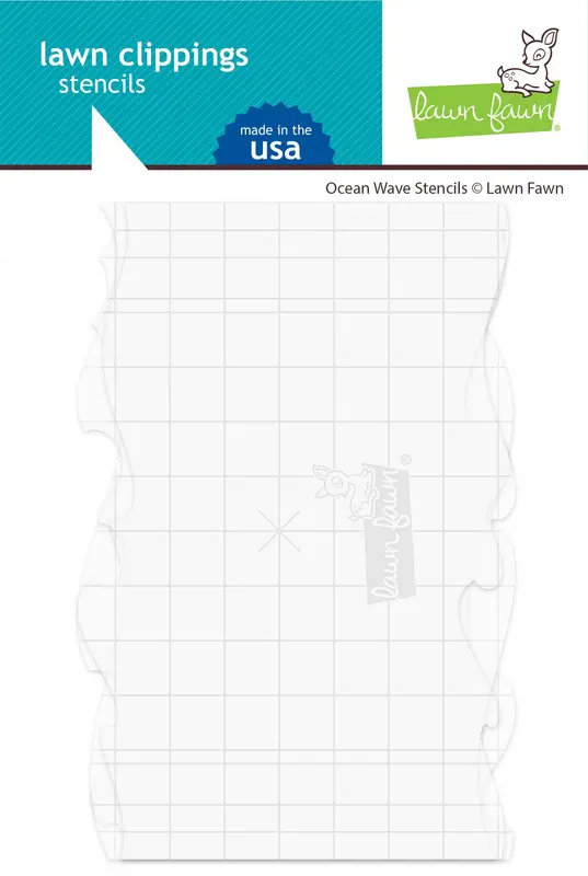 Lawn Fawn - Ocean Wave Stencils (3pcs)