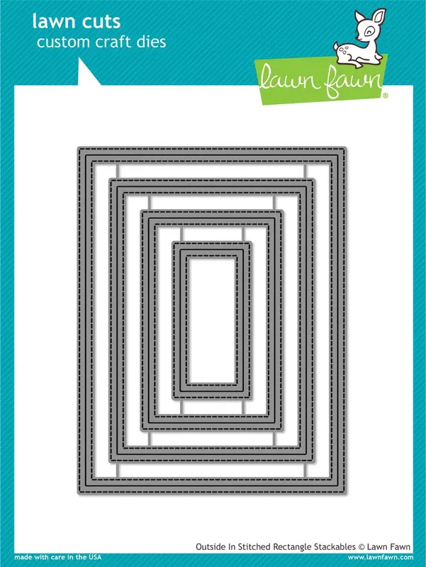 Lawn Fawn - Outside In Stitched Rectangle Stackables