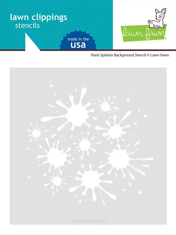 Lawn Fawn - Paint Splatter Background Stencil
