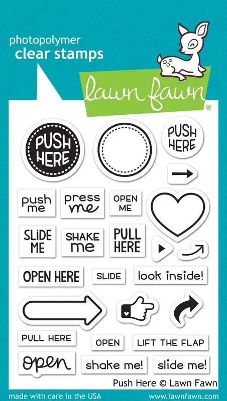 Lawn Fawn - Push Here