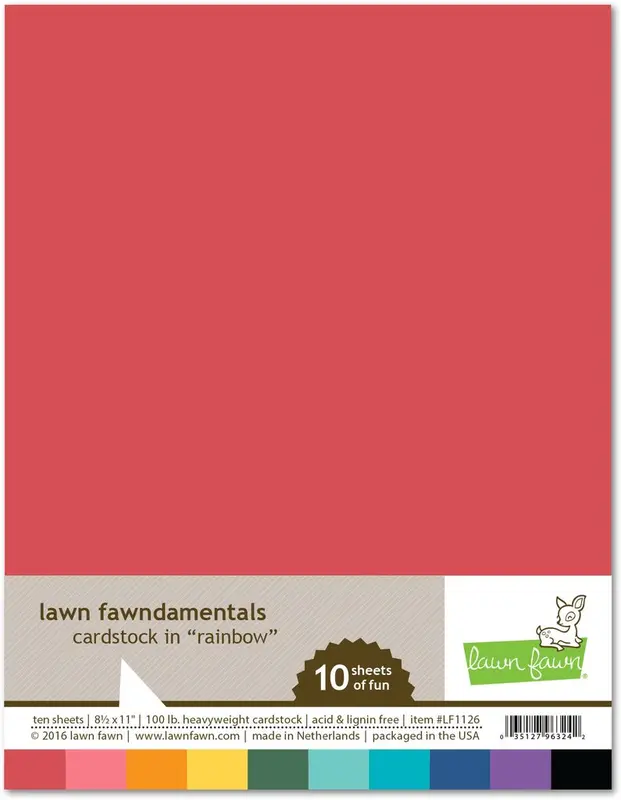 Lawn Fawn - Rainbow Pack Cardstock