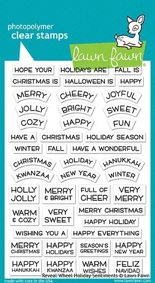Lawn Fawn - Reveal Wheel Holiday Sentiments