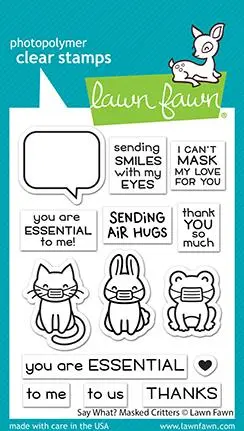 Lawn Fawn - Say What? Masked Critters