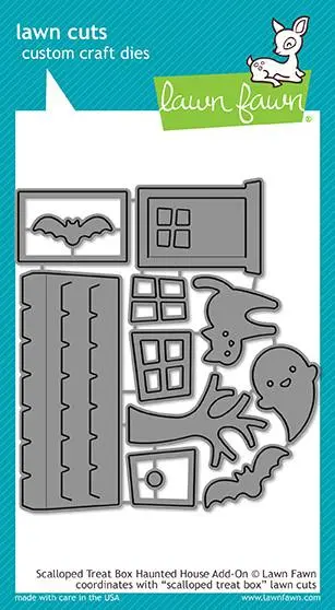 Lawn Fawn - Scalloped Treat Box Haunted House Add-on