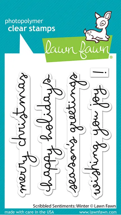 Lawn Fawn - Scribbled Sentiments