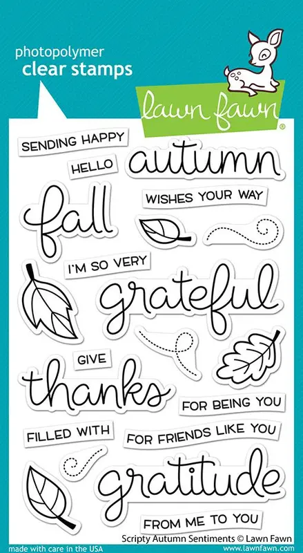 Lawn Fawn - Scripty Autumn Sentiments