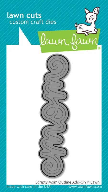 Lawn Fawn - Scripty Mom Outline Add-On