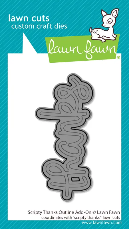 Lawn Fawn - Scripty Thanks Outline Add-On