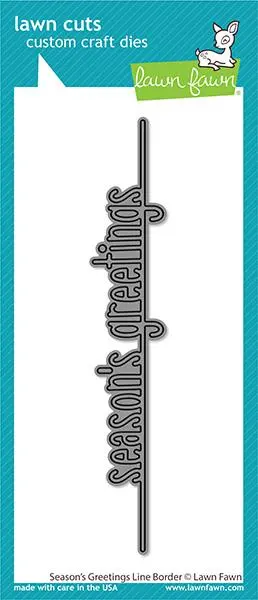 Lawn Fawn - Season's Greetings Line Border