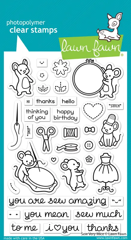 Lawn Fawn - Sew Very Mice
