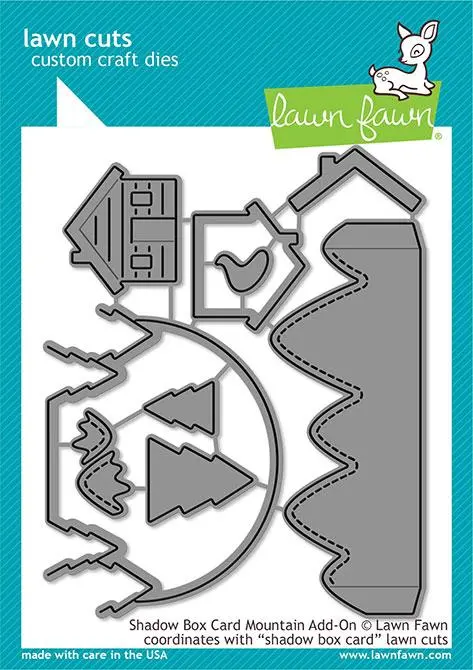Lawn Fawn - Shadow Box Card Mountain Add-On
