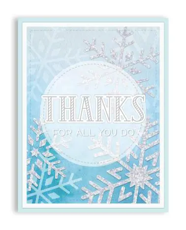 Lawn Fawn - Snowflake Trio Stencil