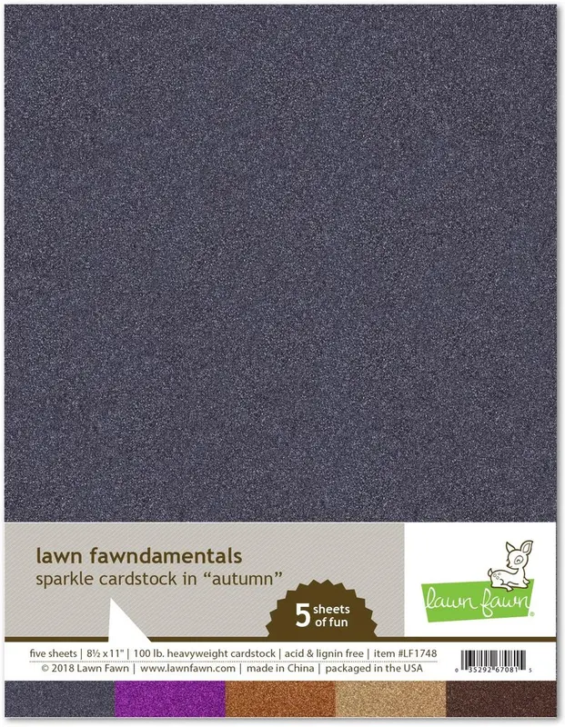 Lawn Fawn - Sparkle Cardstock - Autumn