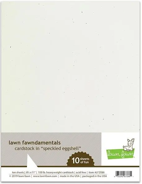 Lawn Fawn - Speckled Eggshell Cardstock