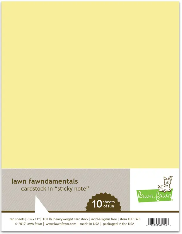 Lawn Fawn - Sticky Note Cardstock