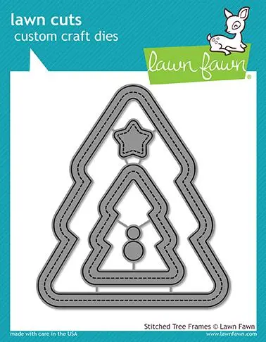 Lawn Fawn - Stitched Christmas Tree Frames