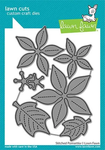 Lawn Fawn - Stitched Poinsettia