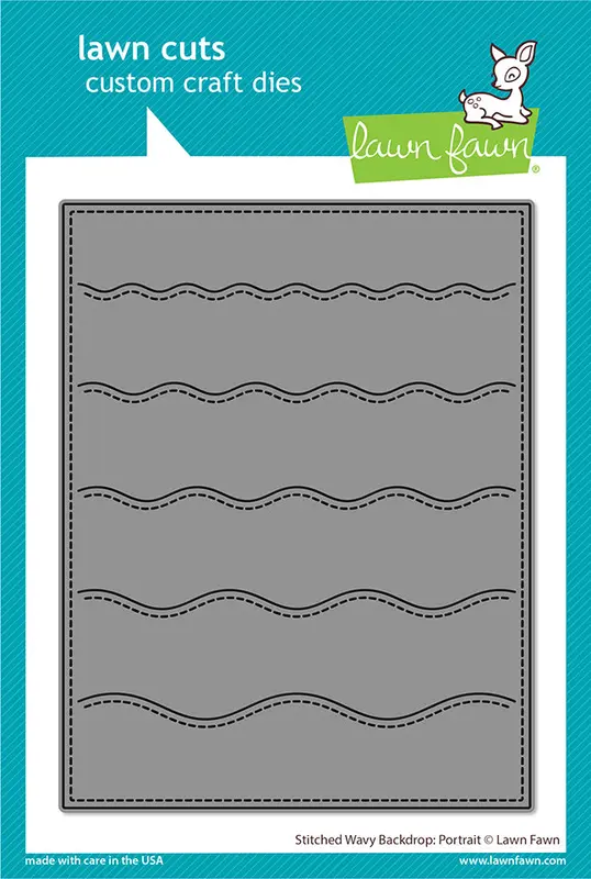 Lawn Fawn - Stitched Wavy Backdrop