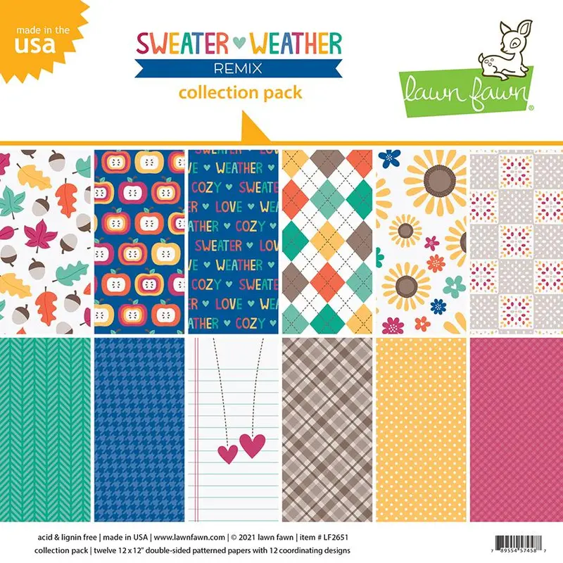 Lawn Fawn - Sweater Weather Remix - Collection Pack 12x12"