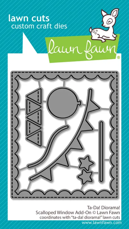 Lawn Fawn - Ta-Da! Diorama! Scalloped Window Add-On