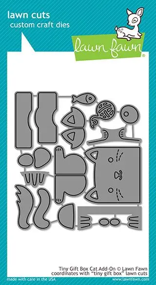 Lawn Fawn - Tiny Gift Box Cat Add-On
