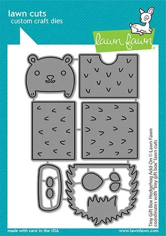 Lawn Fawn - Tiny Gift Box Hedgehog Add-On