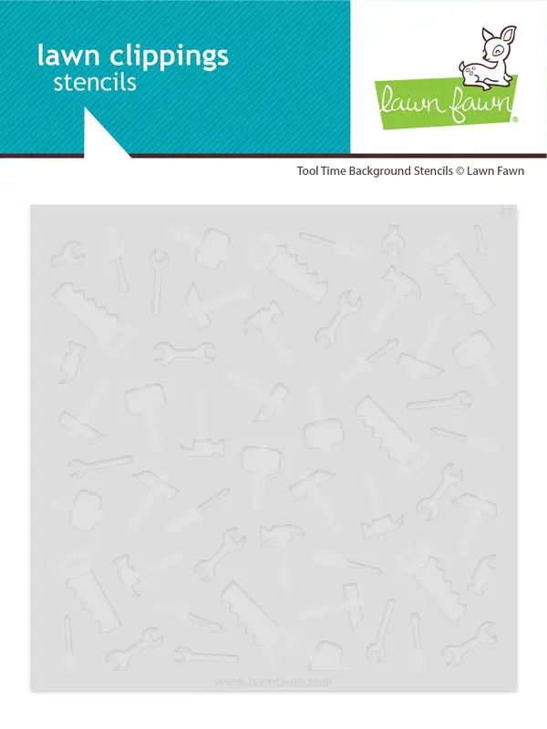 Lawn Fawn - Tool Time Background Stencils (2pcs)