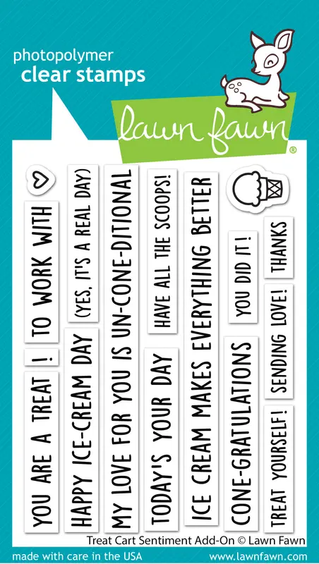 Lawn Fawn - Treat Cart Sentiment Add-On