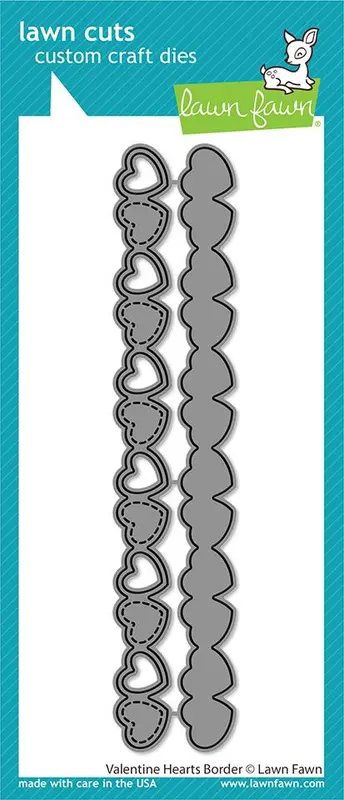 Lawn Fawn - Valentine Hearts Border