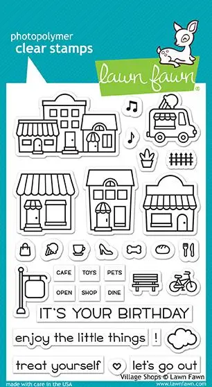 Lawn Fawn - Village Shops